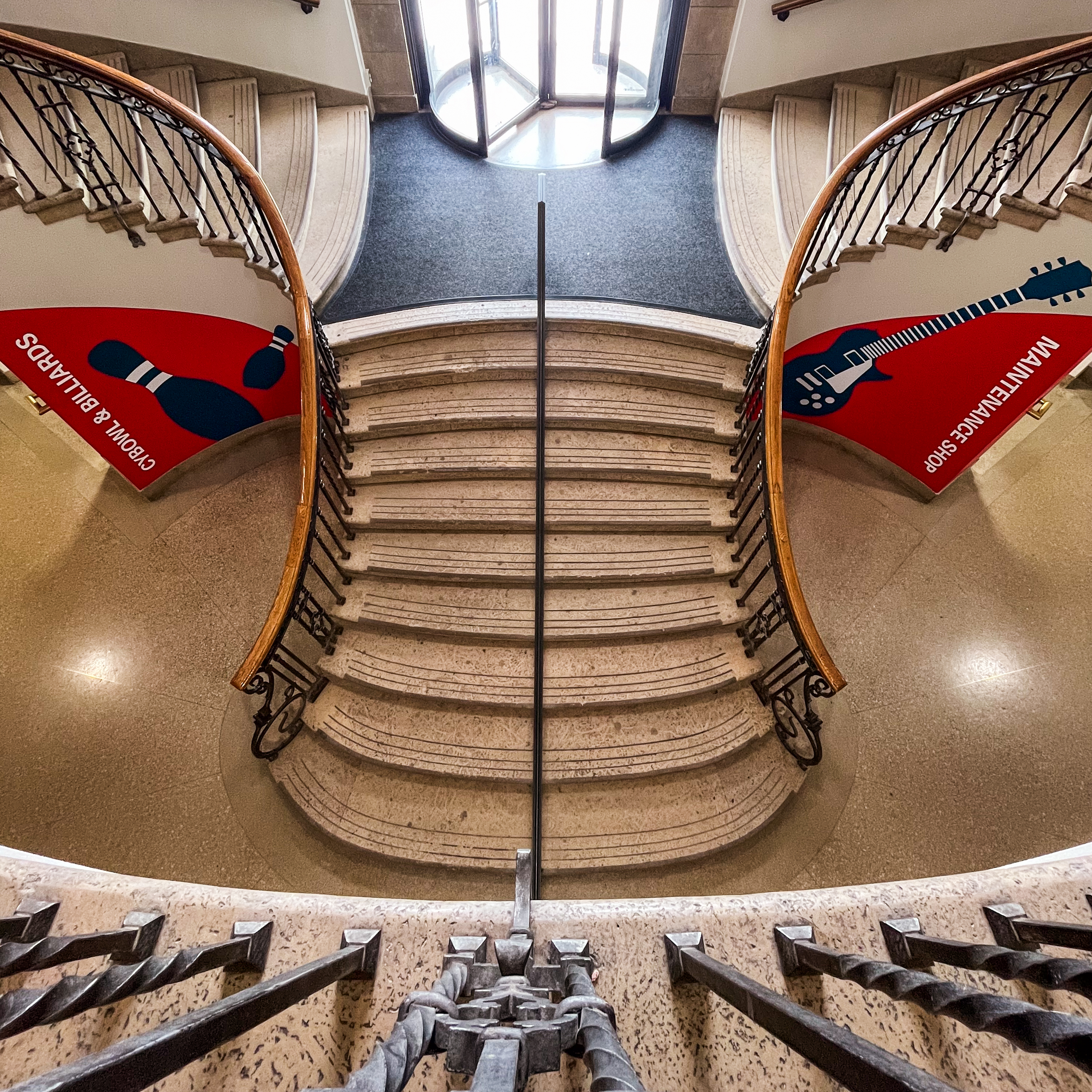 West Entrance Staircase from above