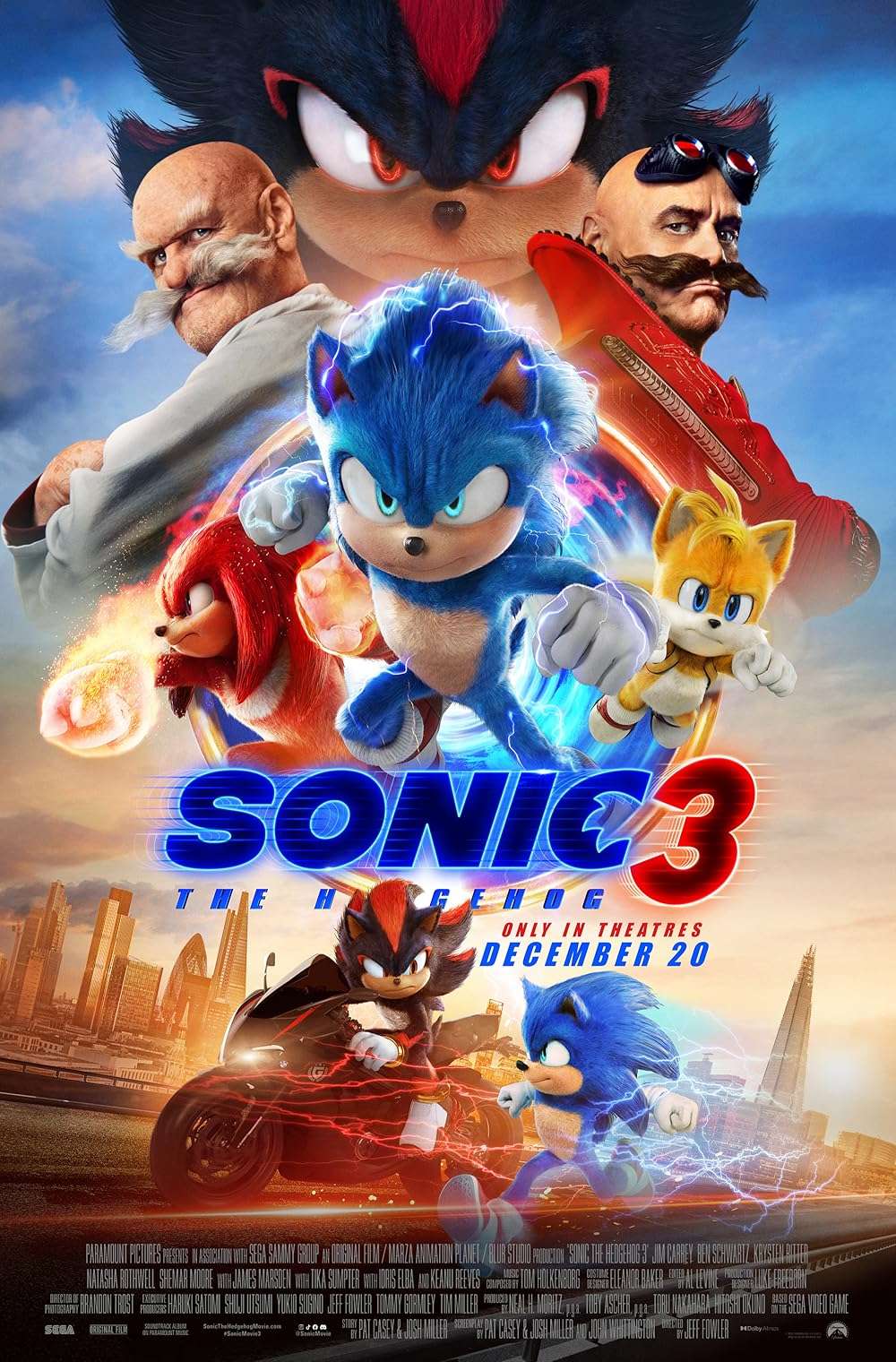 Sonic three movie poster