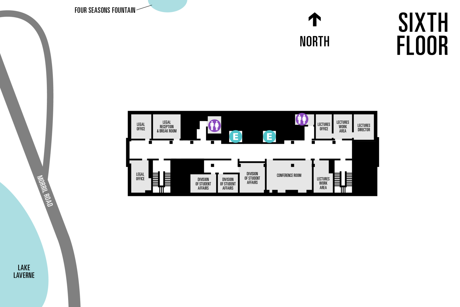 Map of MU 6th floor